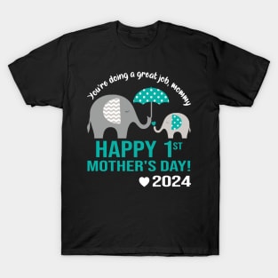 You're Doing A Great Job Mommy Happy 1st Mother's Day 2024 T-Shirt